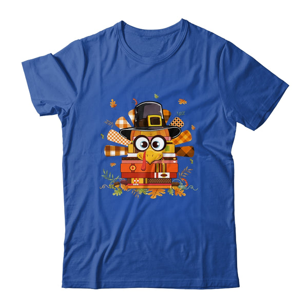Librarian Book Lover Reader Funny Turkey Thanksgiving Autumn Classic T Shirt Royal 600x.jpg