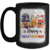 Halloween Thanksgiving Christmas Happy Hallothanksmas Coffee Mug 15oz Mug Black front 600x.jpg