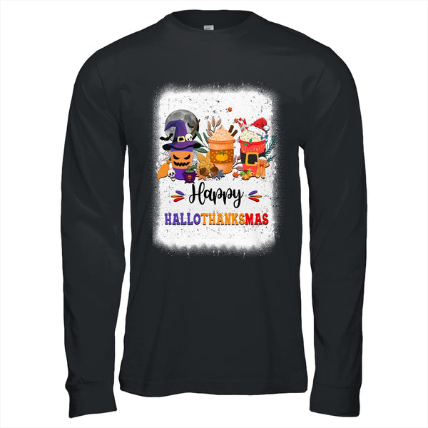 Halloween Thanksgiving Christmas Happy Hallothanksmas Coffee Long Sleeve T Shirt Black 600x.jpg