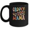 Funny Retro Groovy Birthday Family Matching Cute Groovy Mama Mug 11oz Mug Black front 600x.jpg