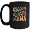Funny Retro Groovy Birthday Family Matching Cute Groovy Mama Mug 15oz Mug Black front 600x.jpg