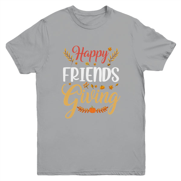 Happy Friendsgiving Turkey Friends Giving Funny Youth Youth T Shirt Sport Grey 600x.jpg