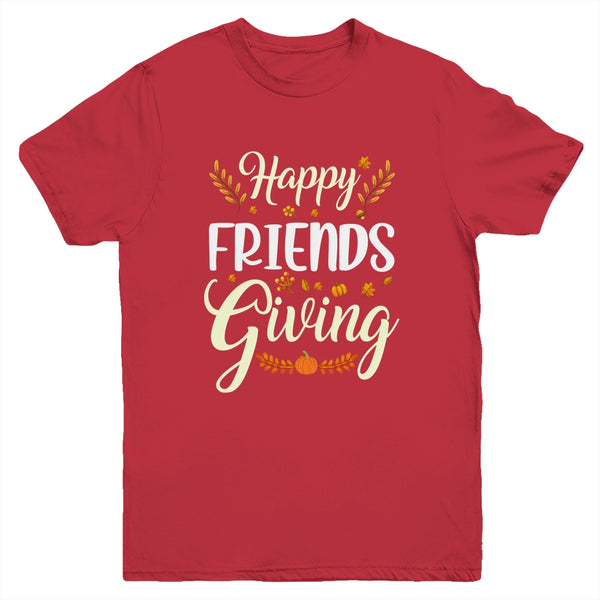 Funny Happy Friendsgiving Turkey Friends Giving Youth Youth T Shirt Red 600x.jpg