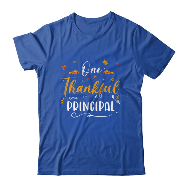 One Thankful School Principal Fall Thanksgiving Classic T Shirt Royal 600x.jpg