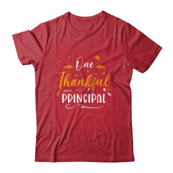 One Thankful School Principal Fall Thanksgiving Classic T Shirt Red 600x.jpg