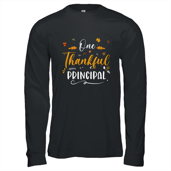 One Thankful School Principal Fall Thanksgiving Long Sleeve T Shirt Black 600x.jpg