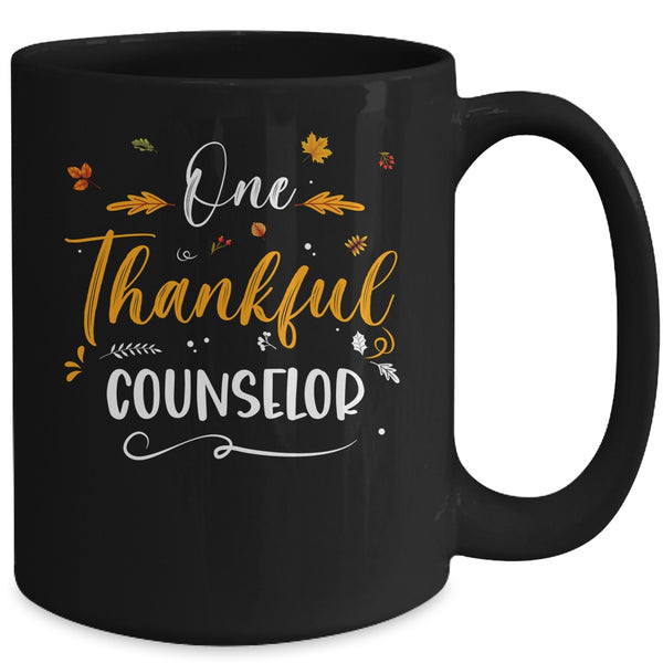 One Thankful School Counselor Fall Thanksgiving Mug 15oz Mug Black back 600x.jpg