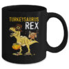 Turkeysaurus Rex Dab Turkey Dino Toddler Boys Thanksgiving Mug 11oz Mug Black back 600x.jpg