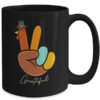 Peace Love Turkey Grateful Turkey Thanksgiving Hand Sign Mug 15oz Mug Black back 600x.jpg