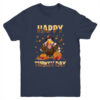 Thanksgiving Holiday Present Happy Turkey Day Youth Youth T Shirt Navy 600x.jpg