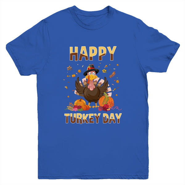 Thanksgiving Holiday Present Happy Turkey Day Youth Youth T Shirt Royal 600x.jpg