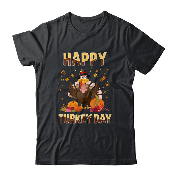 Thanksgiving Holiday Present Happy Turkey Day Classic T Shirt Black 600x.jpg