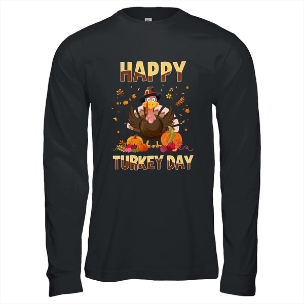 Thanksgiving Holiday Present Happy Turkey Day Long Sleeve T Shirt Black 600x.jpg