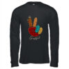 Peace Love Turkey Grateful Turkey Hand Sign Thanksgiving Long Sleeve T Shirt Black 600x.jpg