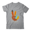 Peace Love Turkey Grateful Turkey Thanksgiving Hand Sign Classic T Shirt Sport Grey 600x.jpg