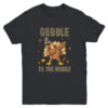Gobble Til You Wobble Dabbing Turkey Thanksgiving Youth Youth T Shirt Black 600x.jpg