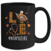 Love Turkey Stethoscope Nurse Life Thanksgiving Fall Mug 15oz Mug Black back 600x.jpg