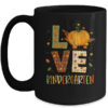 Love Kindergarten Happy Fall Thanksgiving Mug 15oz Mug Black front 600x.jpg