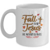 Fall For Jesus He Never Leaves Leopard Partten Mug 11oz Mug White front 600x.jpg