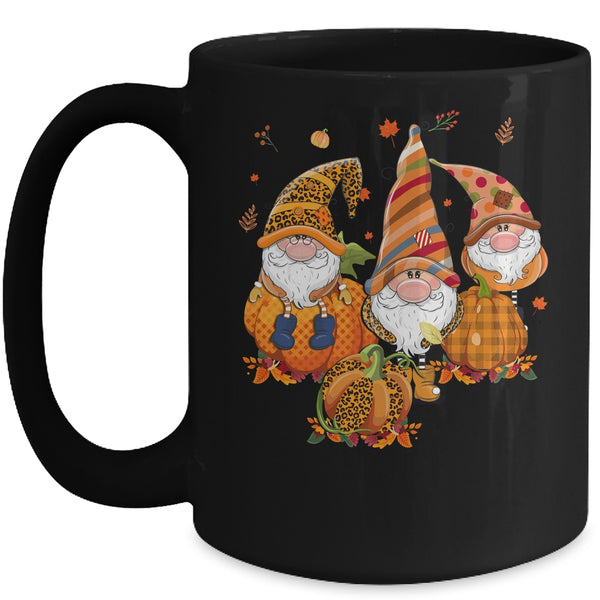 Leopard Pumpkin Print Plaid Gnomes Fall Autumn Thanksgiving Mug 15oz Mug Black 600x.jpg