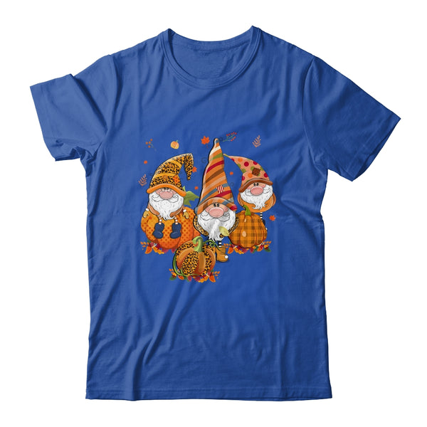 Leopard Pumpkin Print Plaid Gnomes Fall Autumn Thanksgiving Classic T Shirt Royal 600x.jpg