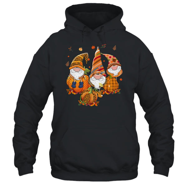 Leopard Pumpkin Print Plaid Gnomes Fall Autumn Thanksgiving Pullover Hoodie Black 600x.jpg
