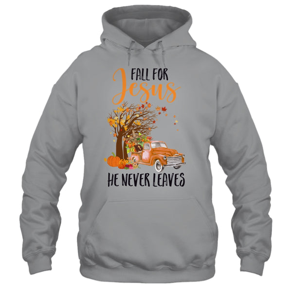 Fall For Jesus He Never Leaves Thanksgiving Pumpkin Truck Pullover Hoodie Sport Grey 600x.jpg