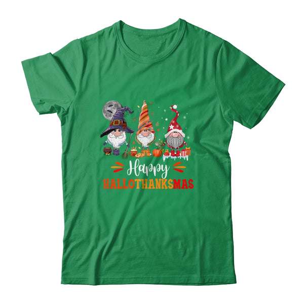 Gnomes Lover Halloween Merry Christmas Happy Hallothanksmas Classic T Shirt Irish Green 600x.jpg