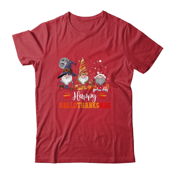 Gnomes Lover Halloween Merry Christmas Happy Hallothanksmas Classic T Shirt Red 600x.jpg