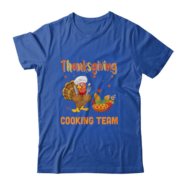 Thanksgiving Cooking Team Thankful Blessed Dinner Turkey Classic T Shirt Royal 600x.jpg