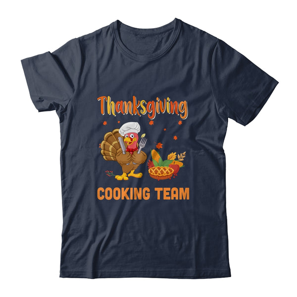 Thanksgiving Cooking Team Thankful Blessed Dinner Turkey Classic T Shirt Navy 600x.jpg