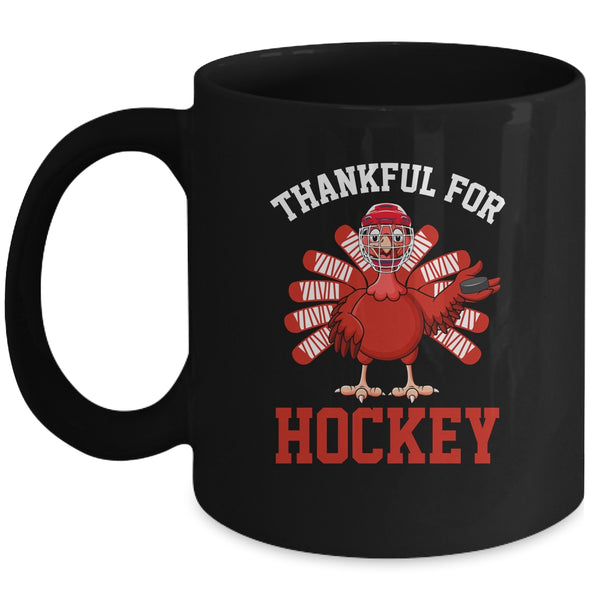 Thankful For Hockey Turkey Thanksgiving Mug 11oz Mug Black 600x.jpg