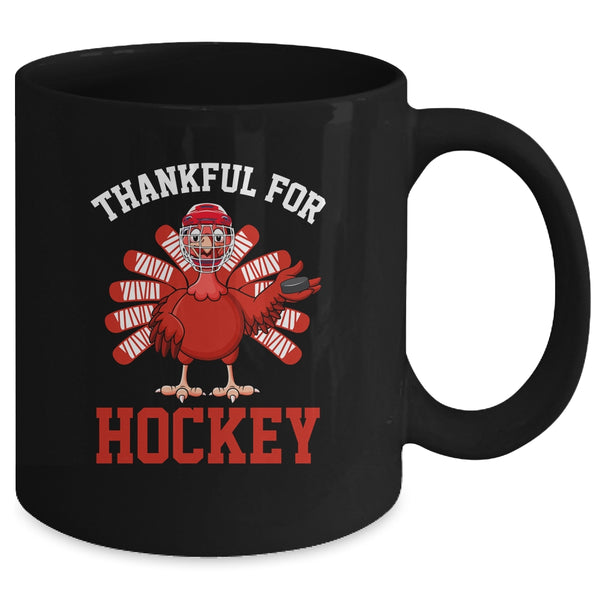 Thankful For Hockey Turkey Thanksgiving Mug 11oz Mug Black 6111a5cf 58a7 42da b783 41a59e2b871c 600x.jpg