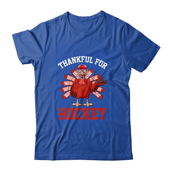 Thankful For Hockey Turkey Thanksgiving Classic T Shirt Royal 600x.jpg