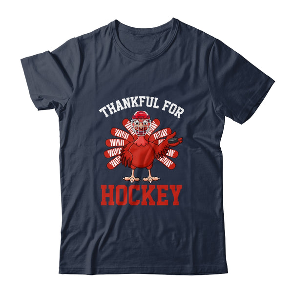 Thankful For Hockey Turkey Thanksgiving Classic T Shirt Navy 600x.jpg