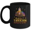 Unicorn Turkey Funny Thanksgiving Girls Gift Mug 11oz Mug Black 600x.jpg