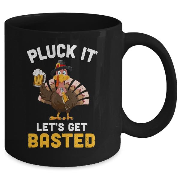 Funny Thanksgiving Pluck It Let s Get Basted Turkey Beer Mug 11oz Mug Black ec7b8ba8 9247 4d8f 9a49 f263b28c9f2b 600x.jpg