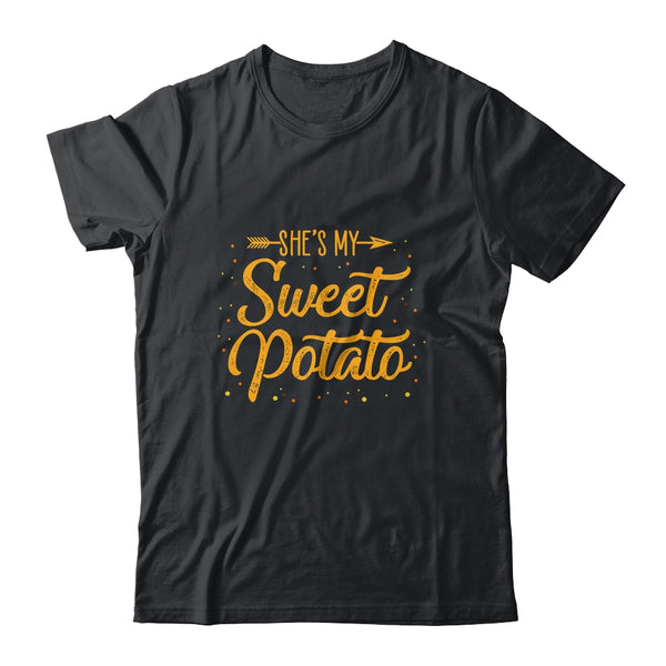 She s My Sweet Potato Yes I Yam Matching Couple Gift Classic T Shirt Black 600x.jpg