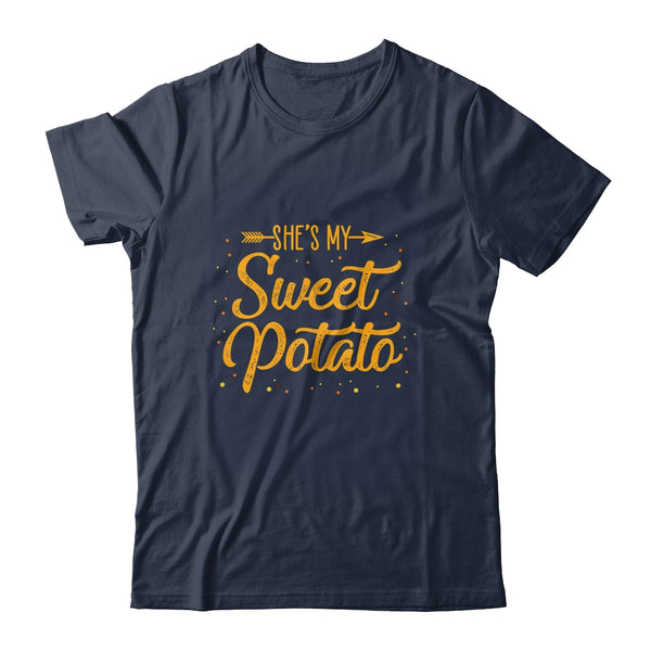 She s My Sweet Potato Yes I Yam Matching Couple Gift Classic T Shirt Navy 600x.jpg