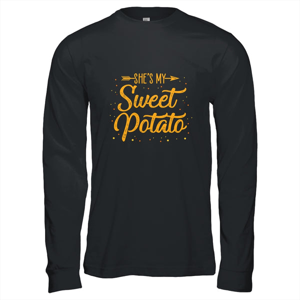 She s My Sweet Potato Yes I Yam Matching Couple Gift Long Sleeve T Shirt Black 600x.jpg