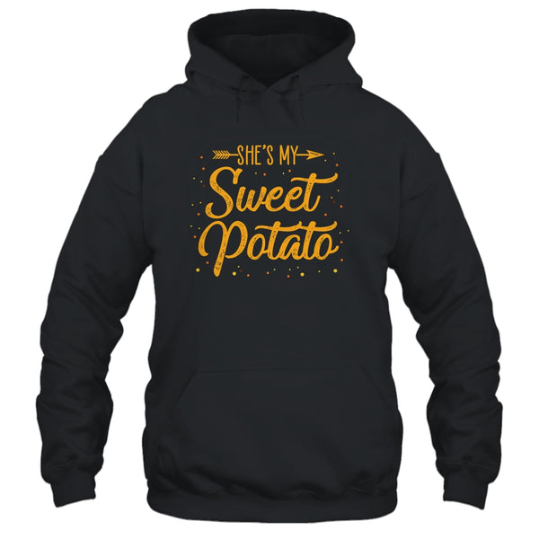 She s My Sweet Potato Yes I Yam Matching Couple Gift Pullover Hoodie Black 600x.jpg