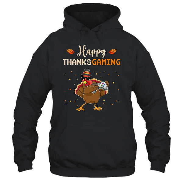Happy Thanksgiving Video Game Dabbing Turkey Pullover Hoodie Black 600x.jpg