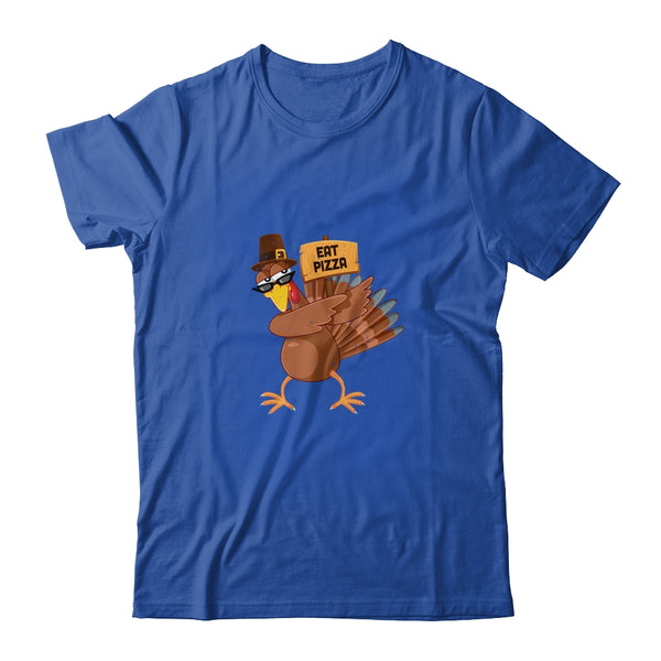 Turkey Eat Pizza Thanksgiving Funny Boys Girls Kids Gift Classic T Shirt Royal 600x.jpg