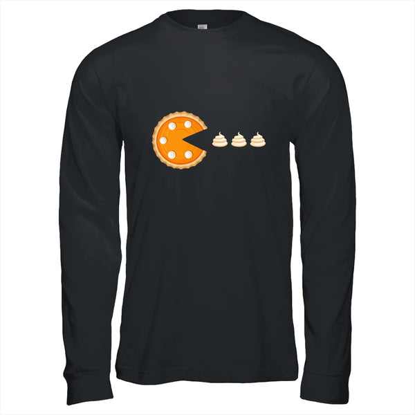 Pumpkin Pie Thanksgiving Day Funny Gift Long Sleeve T Shirt Black 600x.jpg