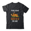 Pour Some Gravy On Me Happy Turkey Day Thanksgiving Classic T Shirt Black 600x.jpg