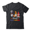Halloween Thanksgiving Christmas Happy HalloThanksMas Gnomes Classic T Shirt Black 600x.jpg