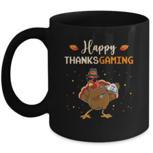 Happy Thanksgiving Video Game Dabbing Turkey Mug 11oz Mug Black 600x.jpg