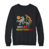Happy Hallothanksmas Thanksgiving Dinosaur T Rex Turkey Crewneck Sweatshirt Black 600x.jpg