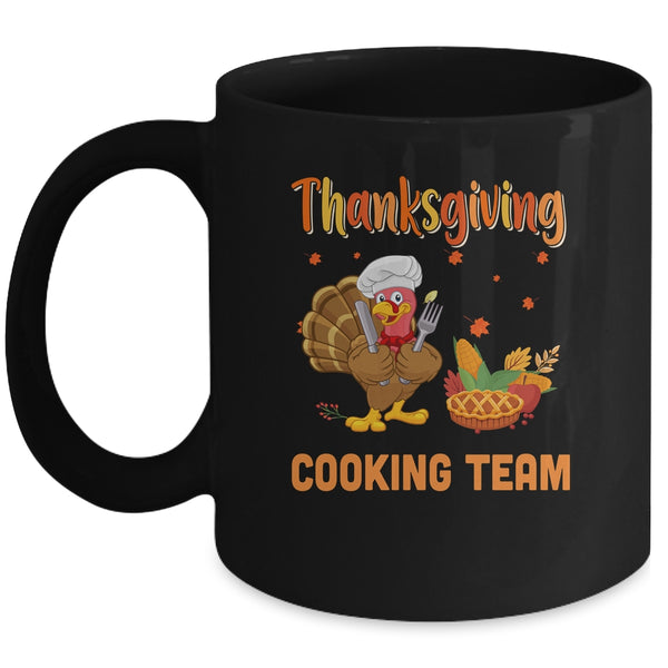 Thanksgiving Cooking Team Thankful Blessed Dinner Turkey Mug 11oz Mug Black 600x.jpg