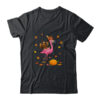 Flamingo Thanksgiving Pumpkin Halloween Classic T Shirt Black 600x.jpg